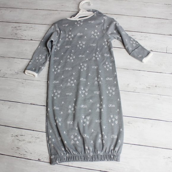 Gerber Baby Boy Sleeper Gown Hat Set Size 0-6 Months Gray Elephant - Picture 4 of 4